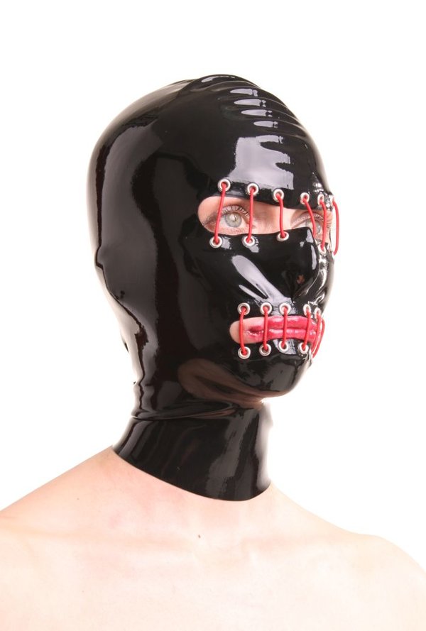 Latex Maske m.zipper