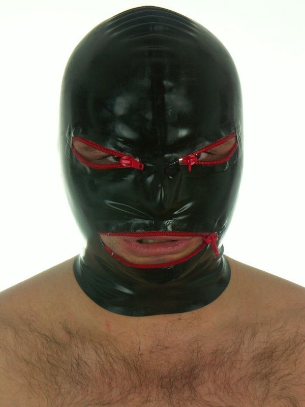 Latex Maske m.zipper